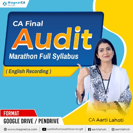 CA Final Audit Marathon Full Syllabus ( English Recording ) by CA Aarti Lahoti CA Final Audit Marathon Full Syllabus ( English Recording ) by CA Aarti Lahoti