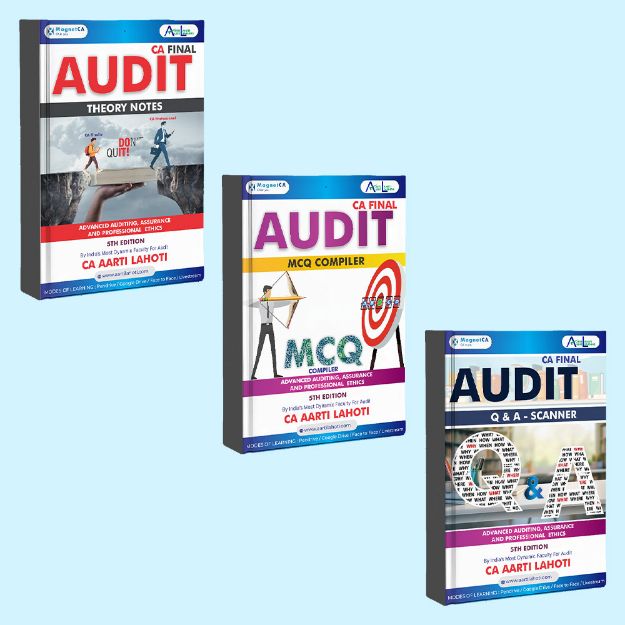 CA Final Audit Theory Notes + ⁠Q & A Scanner + MCQ Compiler (5th Edition) by CA Aarti Lahoti